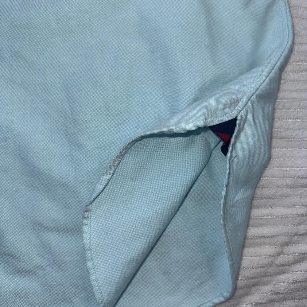 VTG Polo Ralph Lauren Custom Fit Shirt Mens Light Blue Cotton Button Down Preppy - Picture 6 of 15